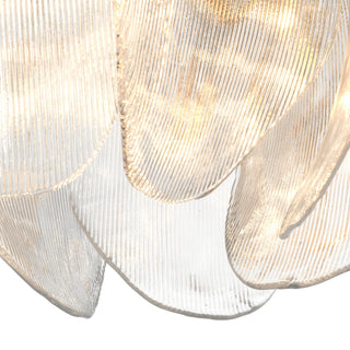 Clear Glass Chandelier Hibis L