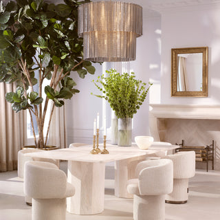 Dining Chair Marly bronze finish palmer beige
