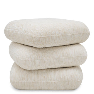 Stool Greenwich jacquard off-white
