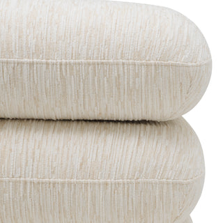 Stool Greenwich jacquard off-white