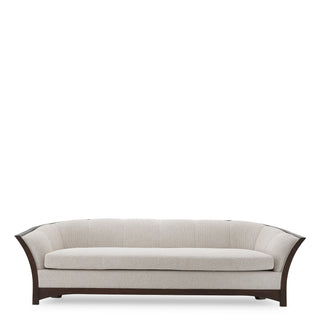 Wooden Framed Beige Sofa Bleecker