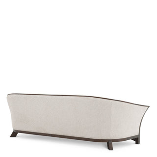 Wooden Framed Beige Sofa Bleecker