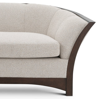 Wooden Framed Beige Sofa Bleecker