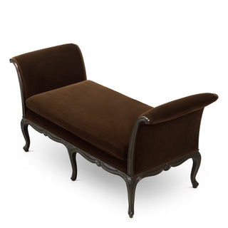 Brown Velvet Bench Hampshire