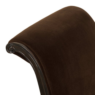 Brown Velvet Bench Hampshire