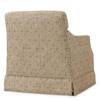 Beige Jacquard Swivel Chair Madison