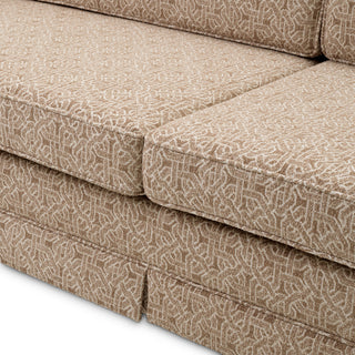 Beige Jacquard Sofa Madison