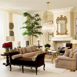 Beige Jacquard Sofa Madison