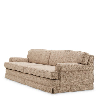 Beige Jacquard Sofa Madison