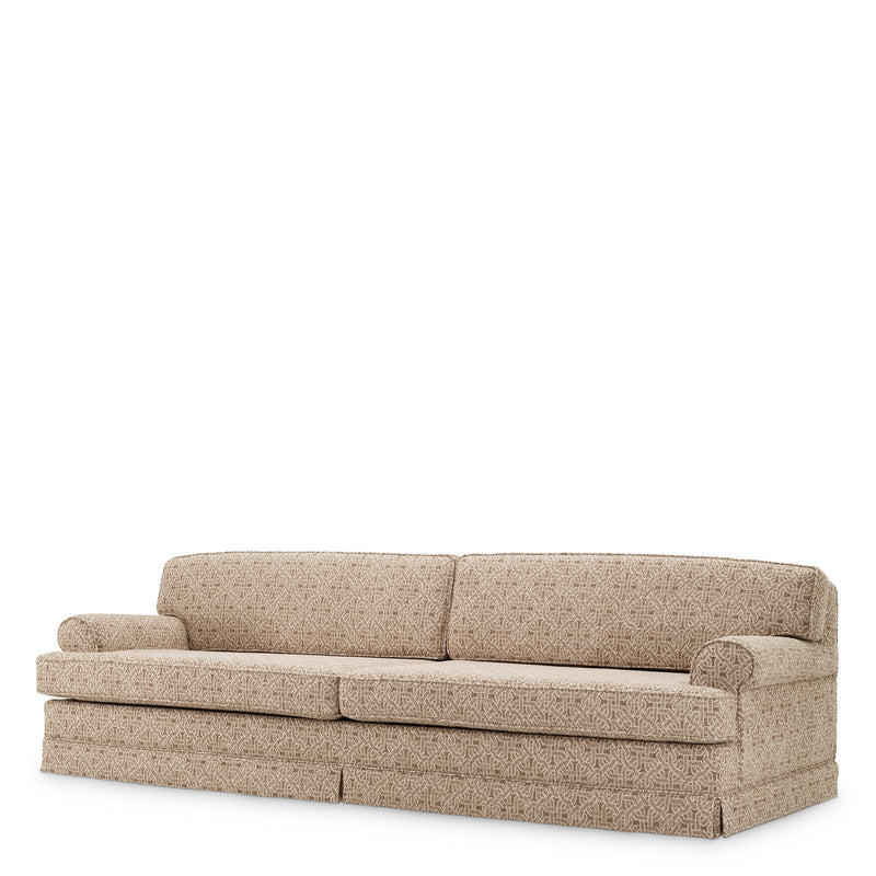 Beige Jacquard Sofa Madison