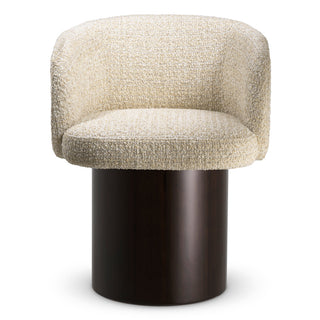 Beige Chenille Dining Chair Marly