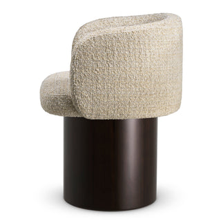 Beige Chenille Dining Chair Marly