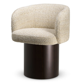 Beige Chenille Dining Chair Marly