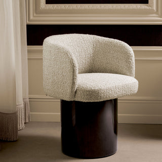 Beige Chenille Dining Chair Marly