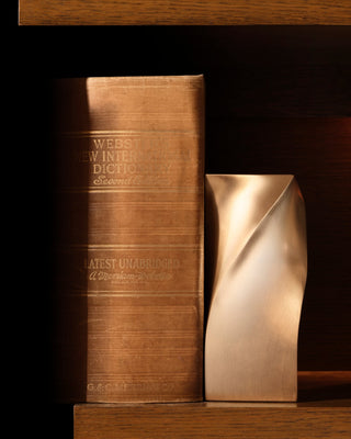 Twist Bookend - Brass
